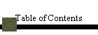 Table of Contents