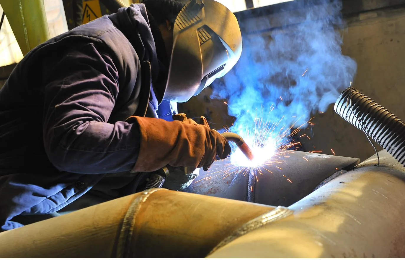 Welding and metal fabrication at KTM in New Athens, Illinois